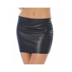 Mini Falda de Cuero con Cremallera - Sexy y Provocativa