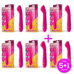 Pack 5+1 Honey Vibrador Punto G Silicona USB