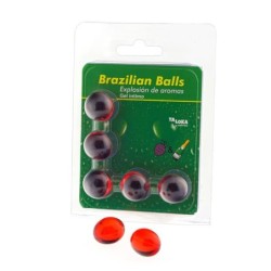 Set 5 Brazilian Balls Explosion Aroma Fresa-Champán
