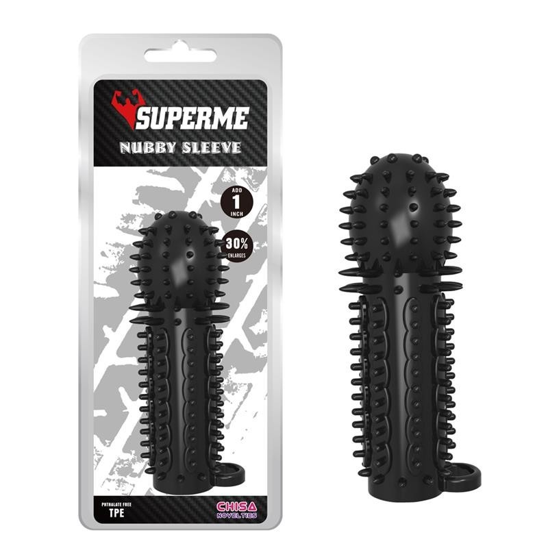 Funda para el Pene Nubby Negro Funda para el Pene Nubby Negro