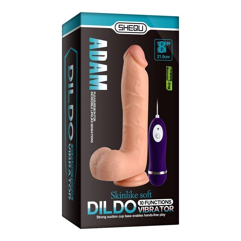 Vibrador Realista Control Remoto Adam 21 cm Vibrador Realista Control Remoto Adam 21 cm