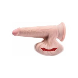 Dildo Triple Densidad Testículos Oscilantes 8