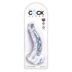 Dildo Realista con Testículos 7,5 Transparente