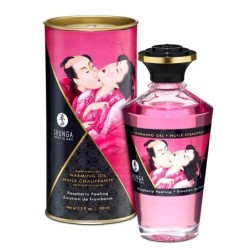 Shunga Aceite de Masaje Efecto Calor Aroma a Frambuesa