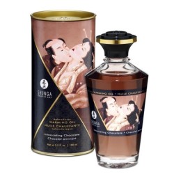 Shunga Aceite Masaje Efecto Calor - Chocolate
