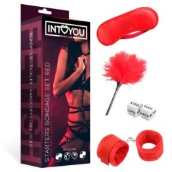Set de Bondage para Principiantes 4 Piezas Rojo