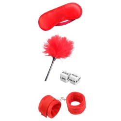Set de Bondage para Principiantes 4 Piezas Rojo