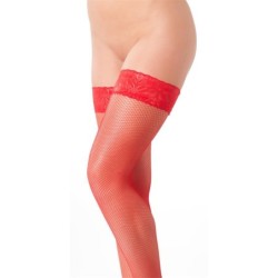 Medias de Rejilla Rojas Talla Única