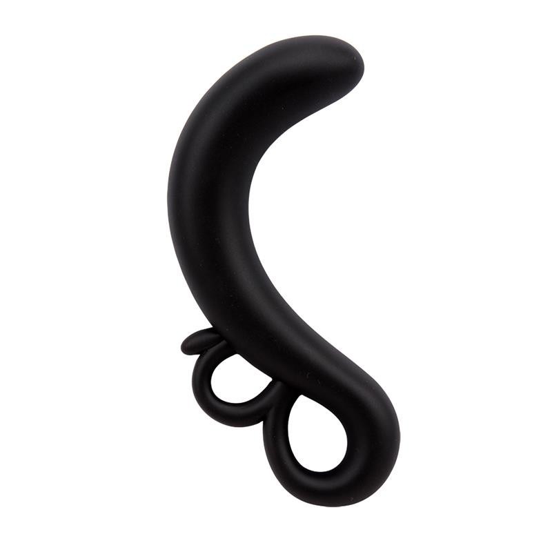 Estimulador Punto G Two-Finger Silicona Negro Estimulador Punto G Two-Finger Silicona Negro