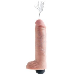Pene Eyaculador con Testículos 10 - Natural