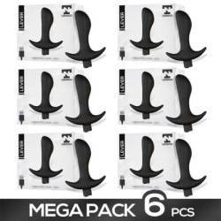 Pack de 6 Lever Plug Anal con Vibración