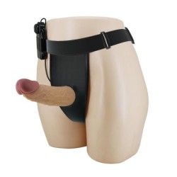 Draven Arnés Universal Ajustable con Dildo Hueco y Vibración