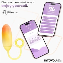 Huevo con APP Silicona Doble Capa Amarillo/Naranja