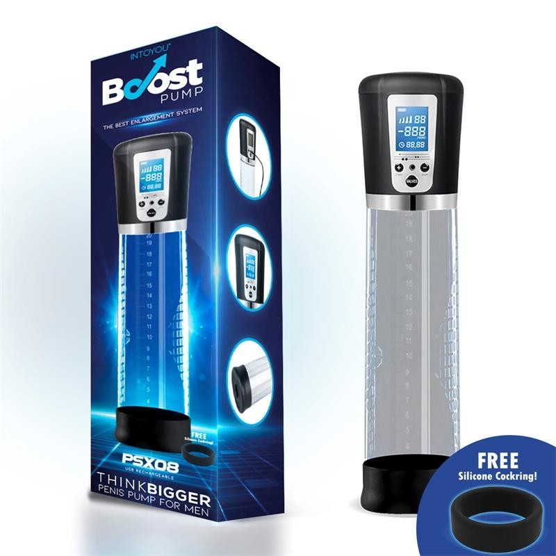 Bomba Automática para el Pene con Pantalla LCD PSX08 USB Bomba Automática para el Pene con Pantalla LCD PSX08 USB