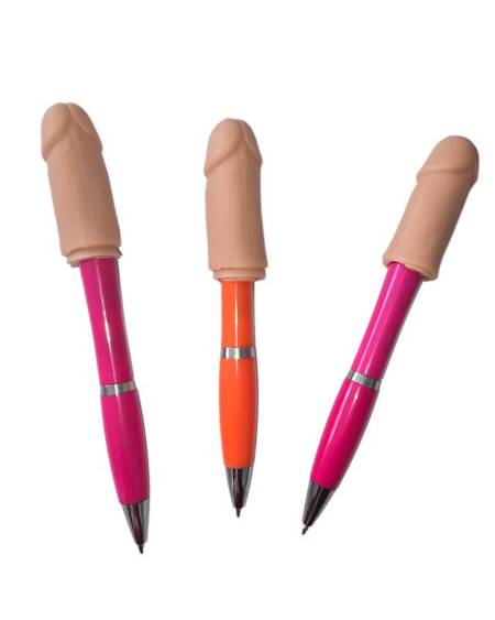 3 Bolígrafos con Punta de Pene