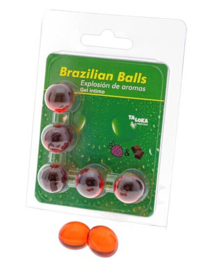 5 Brazilian Balls Explosion Aroma Fresa y Chocolate