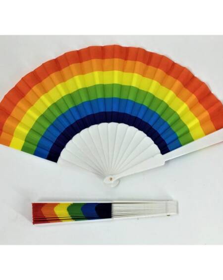 Abanico Plástico Bandera LGBT+