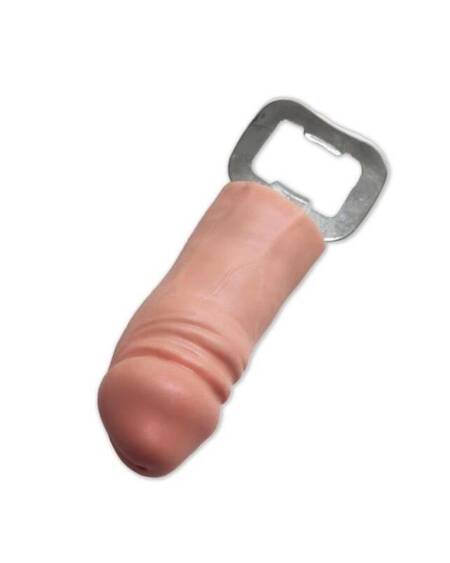 Abridor Metálico con Pene de Goma
