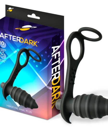 Aksten Plug Anal con Vibración y Anillo para Testículos