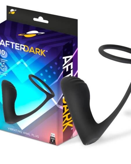 Ammolite Plug Anal con Vibración y Anillo para Testículos