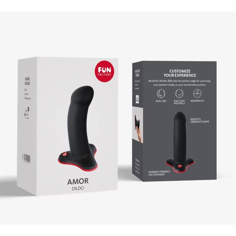 Amor Dildo Black/Red - Imagen 3