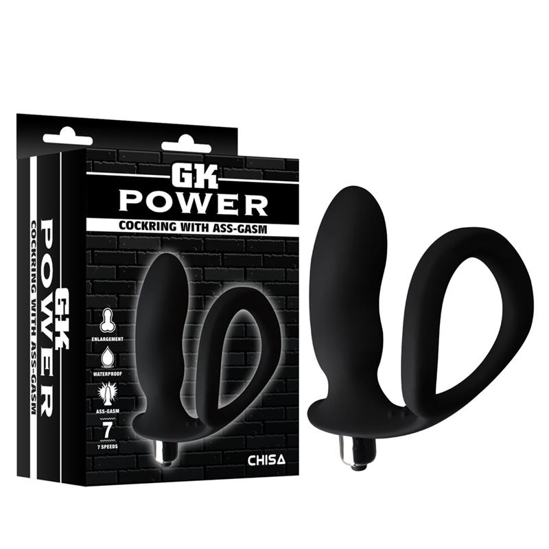 Anillo para el Pene con Plug Anal Negro - Imagen 7