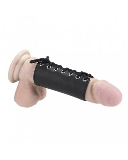 Anillo para el Pene de Cuero Ajustable