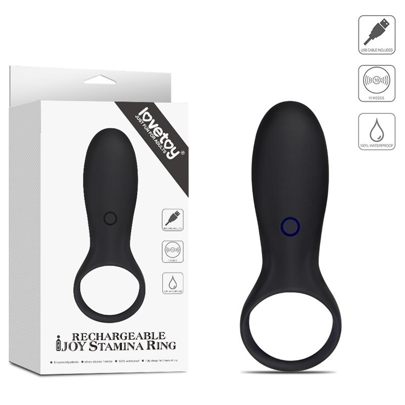Anillo para el Pene iJoy Stamina Ring USB Negro - Imagen 7