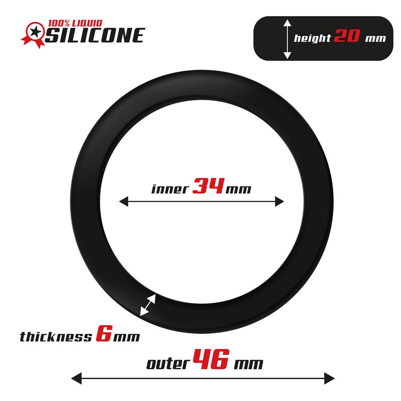 Anillo para el Pene Silicona Líquida 3.4 cm - Imagen 3