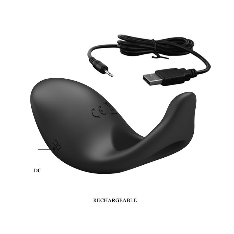 Anillo Vibrador Gemma USB Silicona Negro - Imagen 5