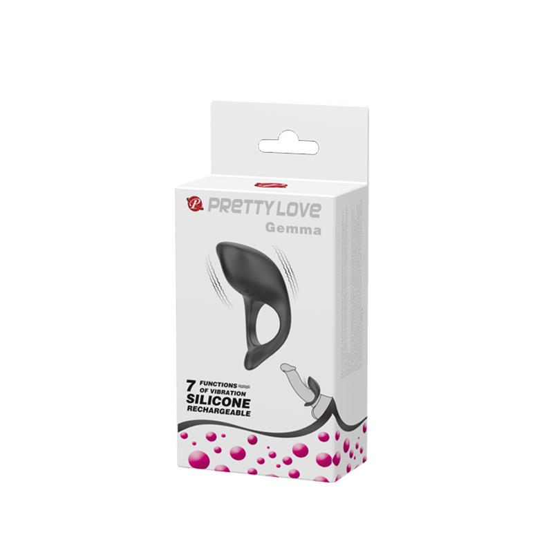 Anillo Vibrador Gemma USB Silicona Negro - Imagen 8