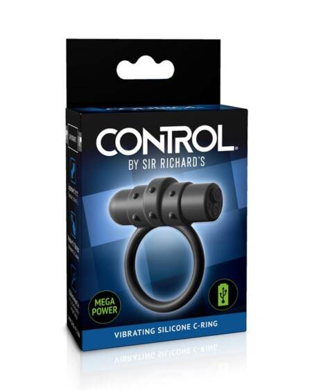 Anillo Vibrador Silicona Recargable Control Vibrating C-Ring