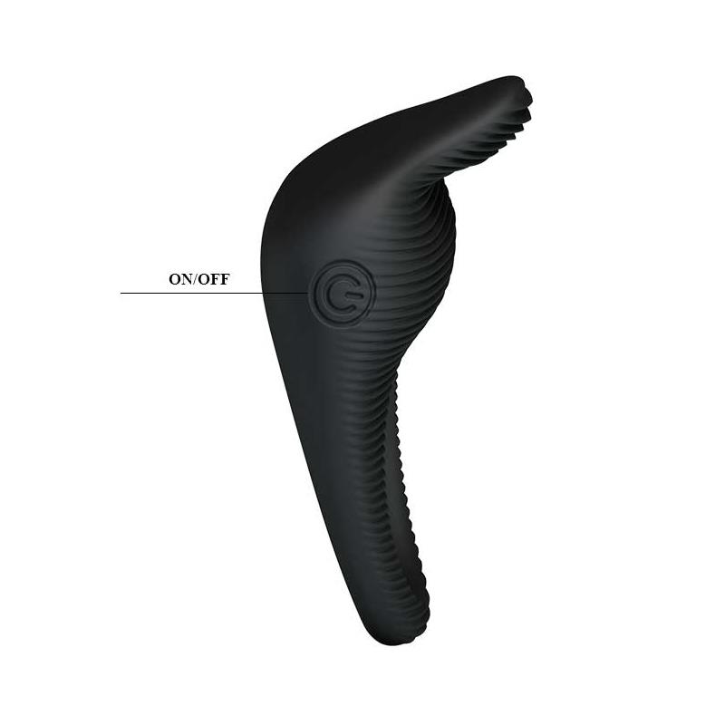 Anillo Vibrador Thimble Negro - Imagen 6