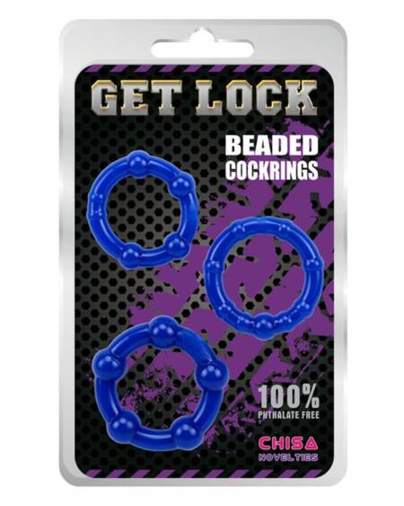 Anillos para el Pene Beaded Azul