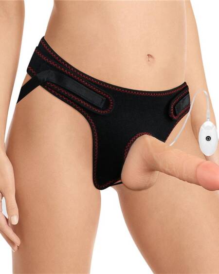 Arnés con Dildo con Vibración y Control Remoto 7.0