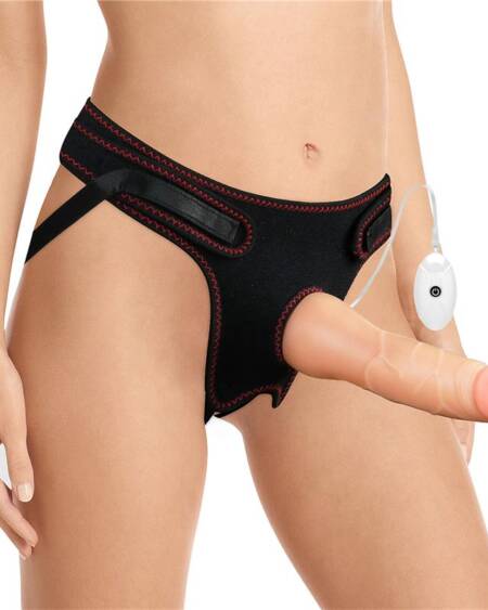 Arnés con Dildo con Vibración y Control Remoto 7.5