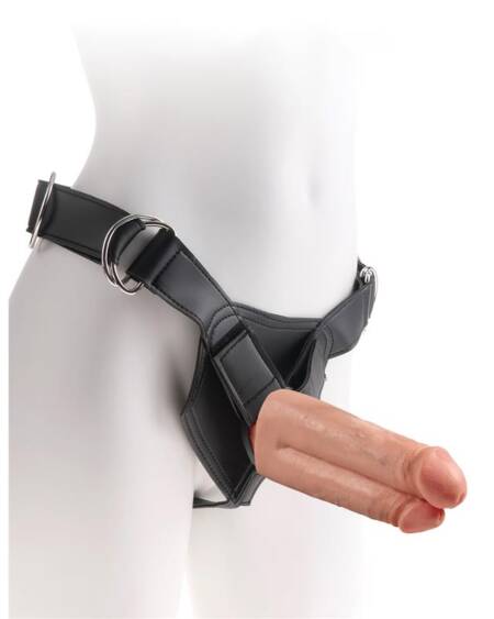 Arnés con Dildo Doble 7 Color Natural