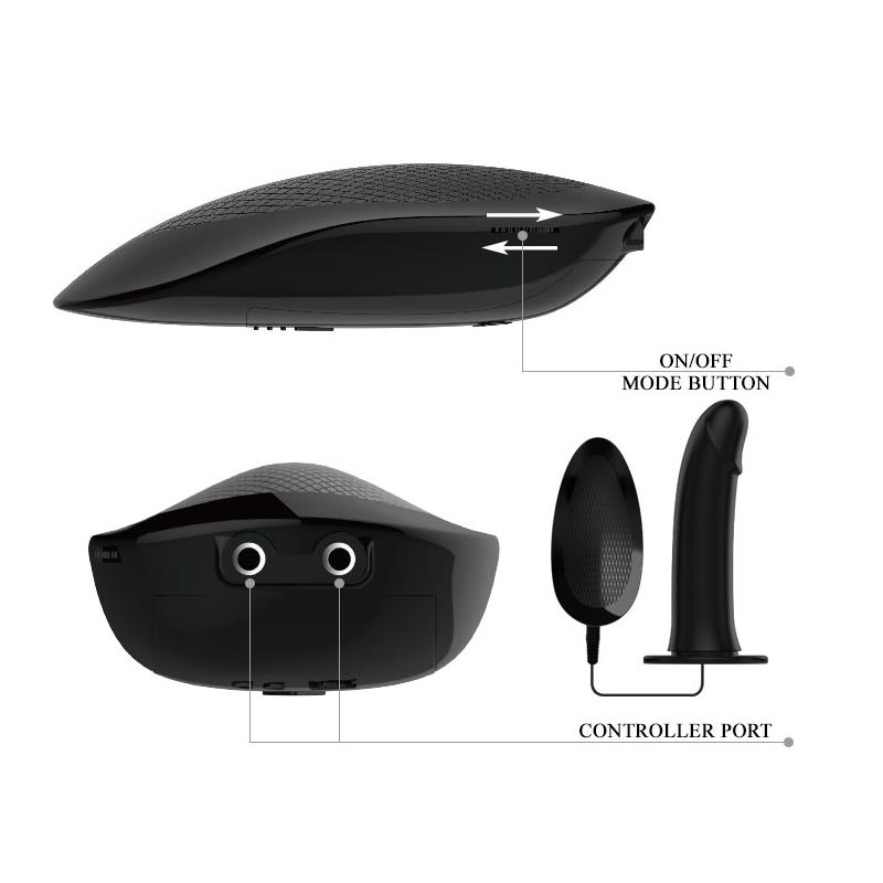 Arnés con Dildo Hueco con Vibración Vito - Imagen 6