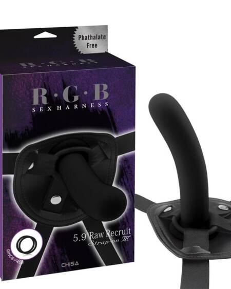 Arnés con Dildo Raw Recruit Talla M Negro