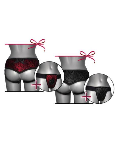 Arnés de Luxe Con Espalda Negro S - XL