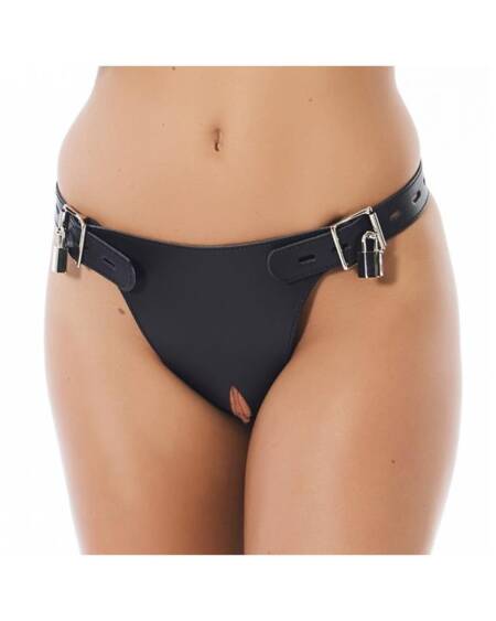 Arnés de Castidad de Cuero Ajustable