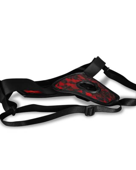 Arnés de Luxe Sin Espalda Rojo S - XL