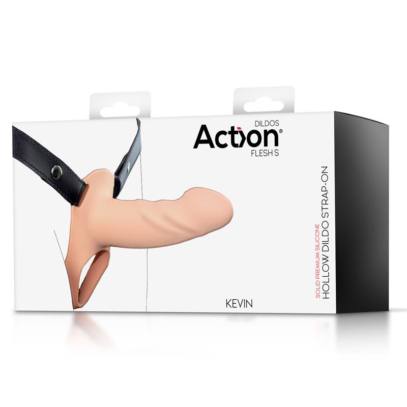 Arnés Strap-On con Dildo Hueco Silicona Premium Talla S - Imagen 10