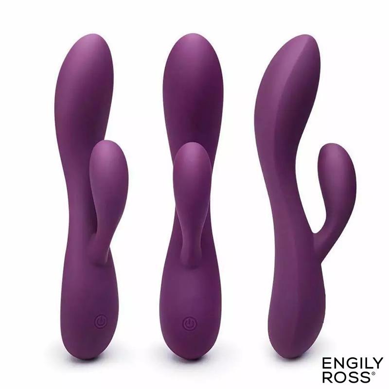 Bacall 3.0 Vibrador Silicona Liquida Inyectada Doble Motor USB Púrpura - Imagen 3