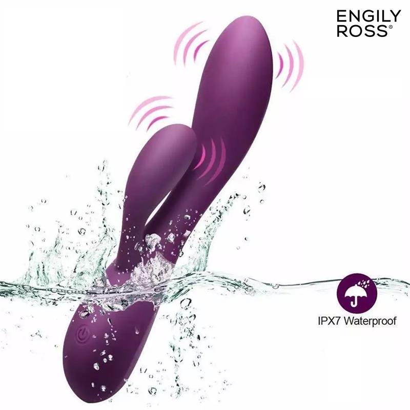 Bacall 3.0 Vibrador Silicona Liquida Inyectada Doble Motor USB Púrpura - Imagen 9