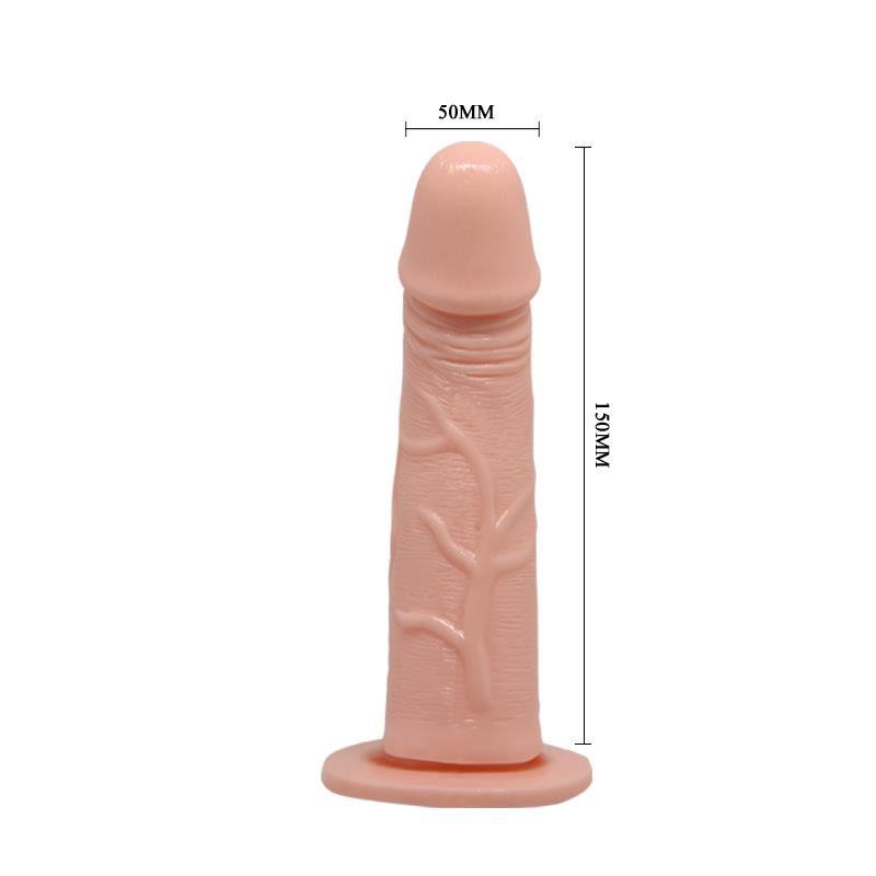 Baile Arnés con Dildo Vibrador Natural 15 cm - Imagen 6