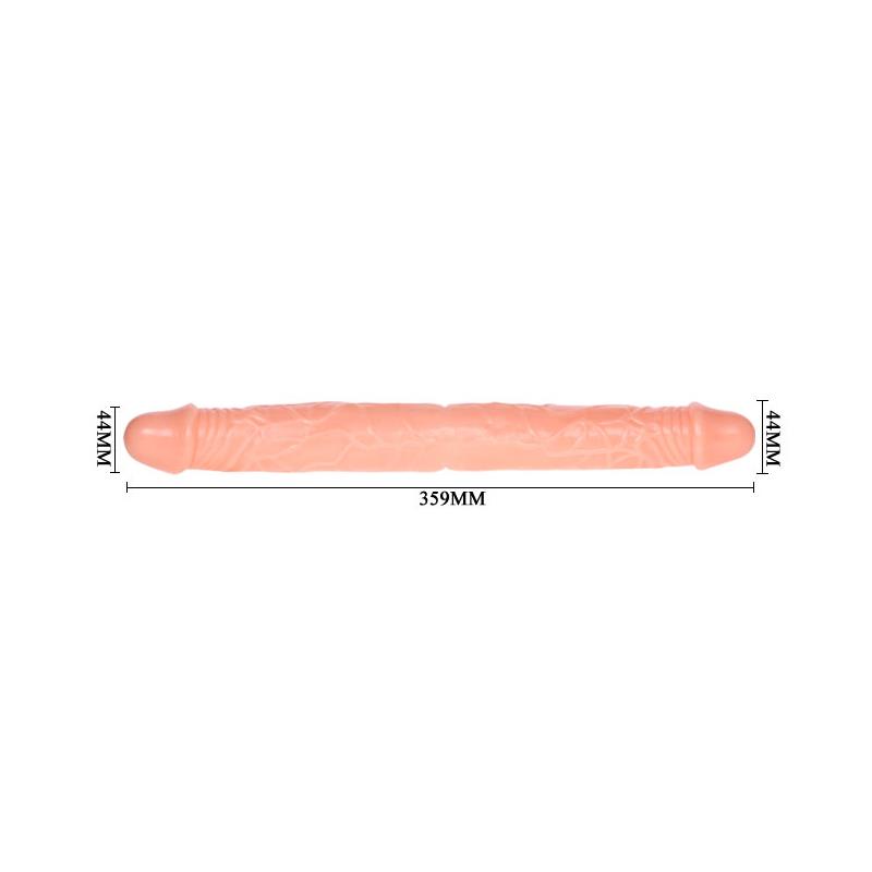 Baile Dildo Doble Color Natural - Imagen 5