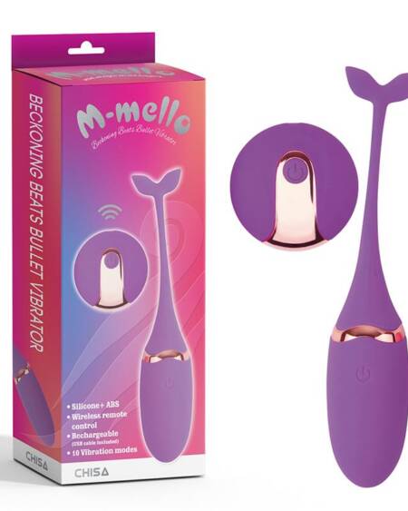 Bala Vibradora Control Remoto Beckoning Beats USB Silicona 5,9