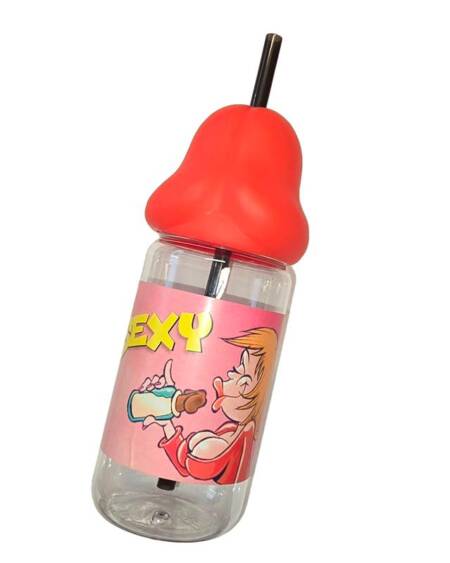 Biberón de Pene Rojo 360ml