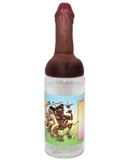 Biberon en Forma de Pene Mulato Mediano 750 ml